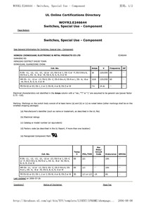 船型開(kāi)關(guān)MR系列UL證書(shū)